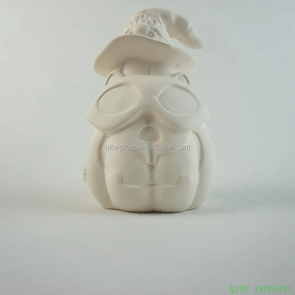 Большая ведьма с колбой, готовая к окрашиванию керамическая бисквитная керамика, U-образная краска