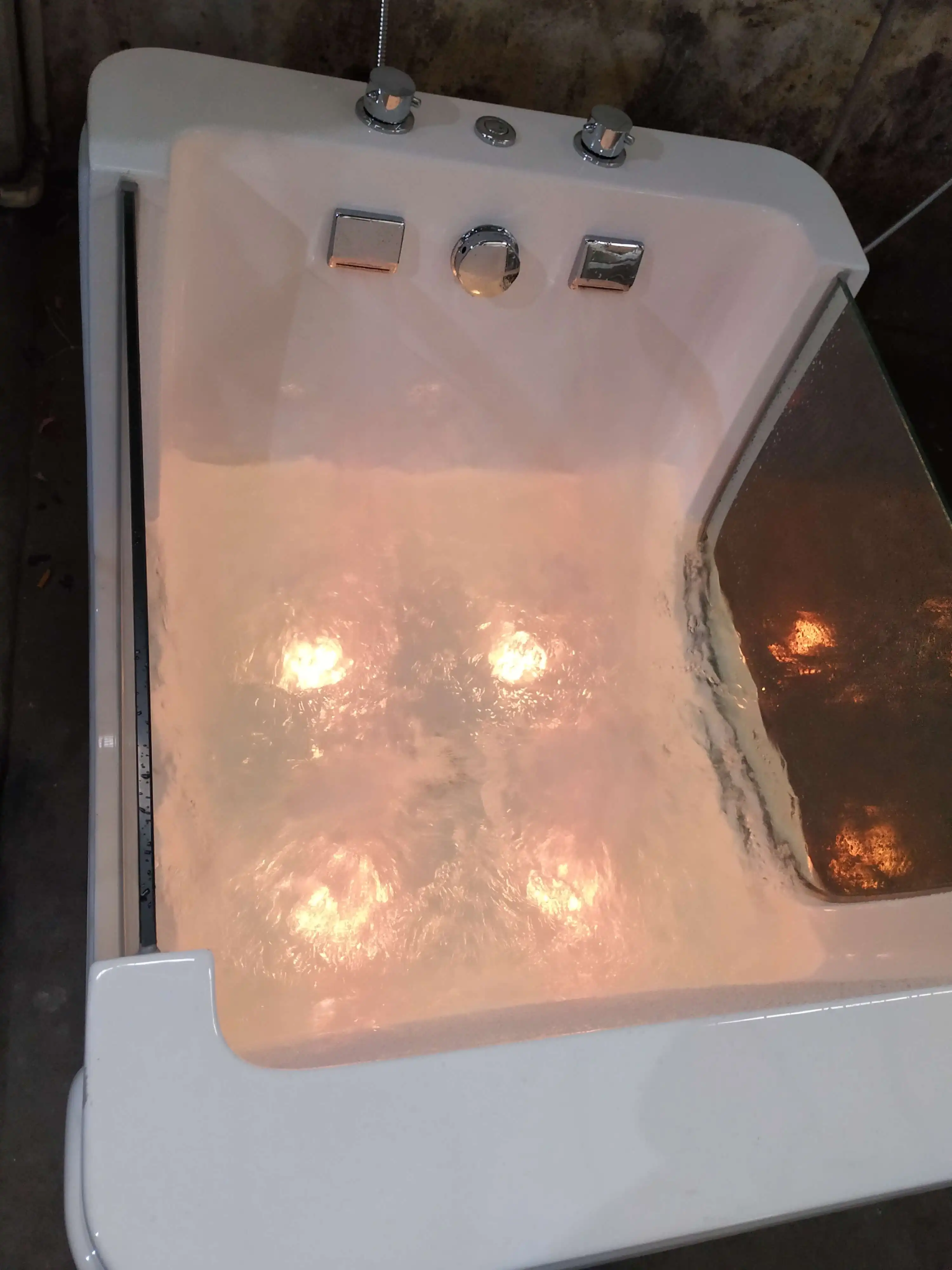 K-BB05 Hot Items 2020 New Years Products Hydro Baby Spa Tub With Bubble Bath And Glass