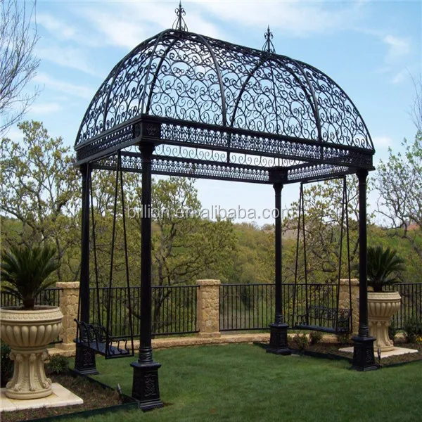 2014 china manufacturer forged iron pergola