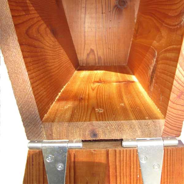 Wholesale factory price waterproof standing post box wood house mailbox