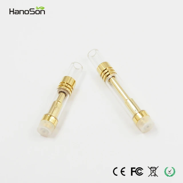 
Best selling products Gold wick HNS glass tank clearomizer vape pen e cigarette cbd atomizer electronic cigarette 