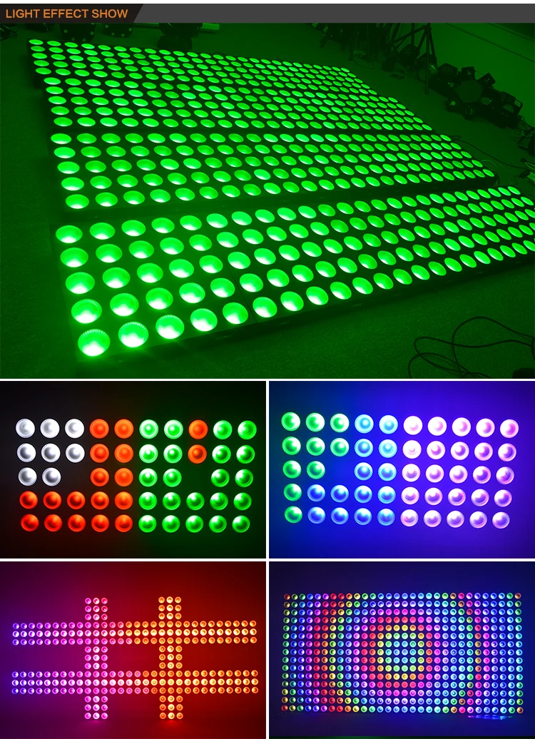 5x5 COB led matrix 25x10w rgb dmx led blinder for background stage light