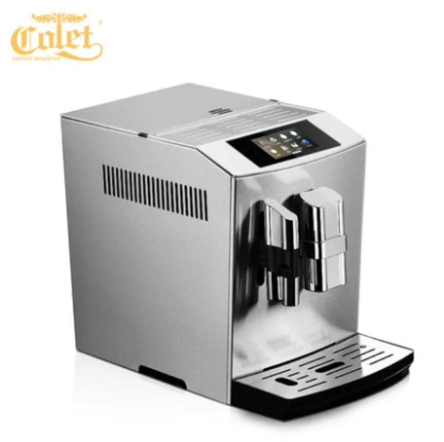 one touch cappuccino black&silver commercial fully automatic coffee machine