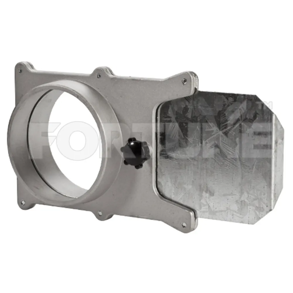 
4-дюймовый алюминиевый шкаф шоковой заморозки ворота для сбора пыли фитинг 