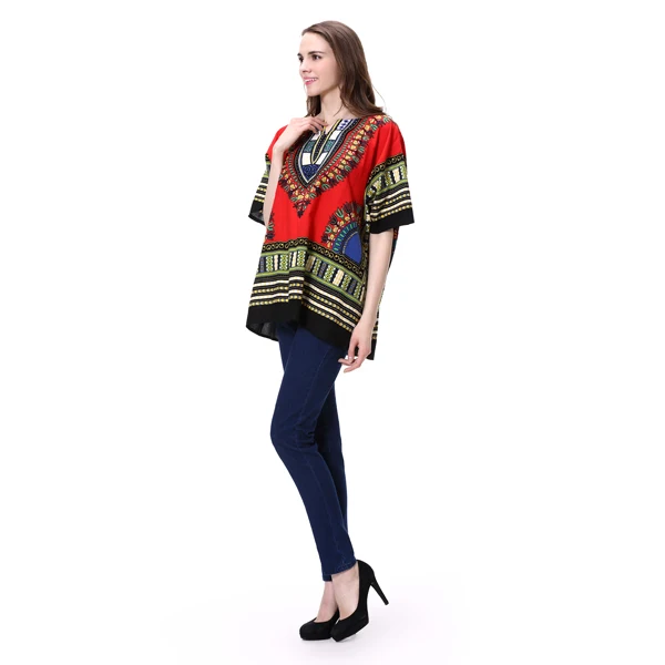 100% Cotton Ladies Custom Dashiki Shirt Wholesale China