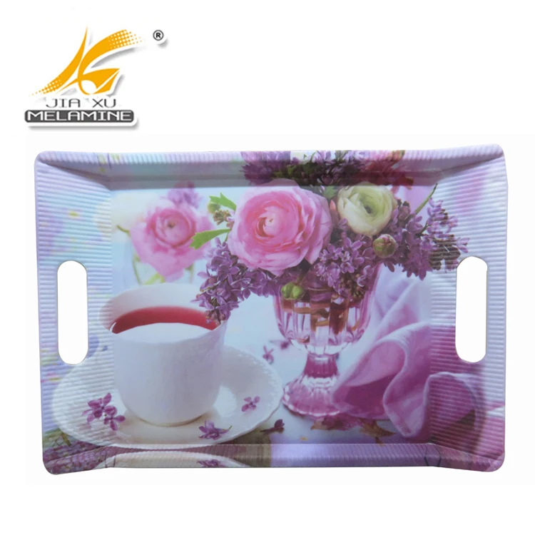 
China Manufacturer Wholesale Factory price creative new design melamine tray 