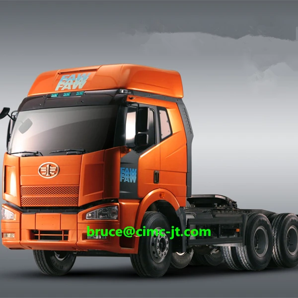 china faw j6 6X4 euro 5 tractor truck and automatic transmission tractor truck