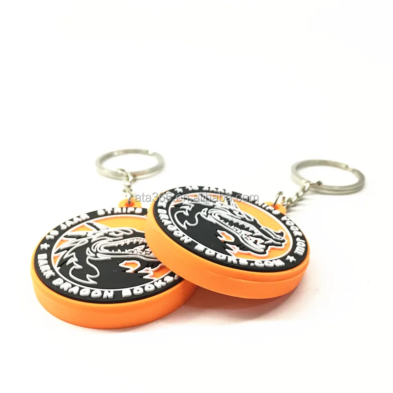 Custom 3D Round Plastic Rubber Soft PVC Bottle Opener Keychain Cheap Beer Bottle Opener Key chain Logo