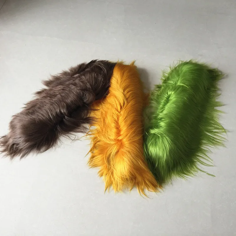 Wholesale Factory Price long Hair Goat Fur Plate for coat