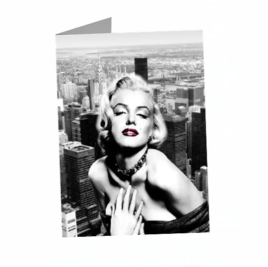 Customize foldable 3d lenticular greeting card  for promotion gift