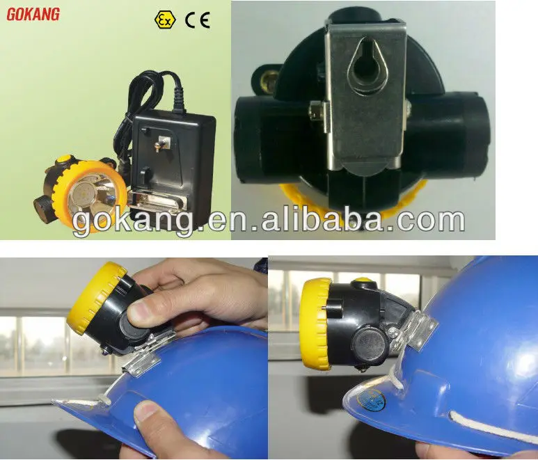 
Underground safety miner helmet light and helmet with ATEX 