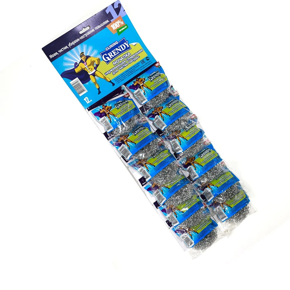 Губка из нержавеющей стали с подвесной картой