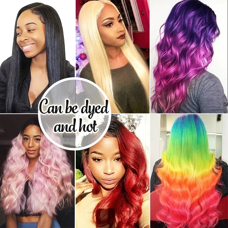 180% Density Body Wave Colored Human Hair Lace Front Wigs HD Transparent Wig 99J Red Burgundy Remy Brazilian Wig For Black Women