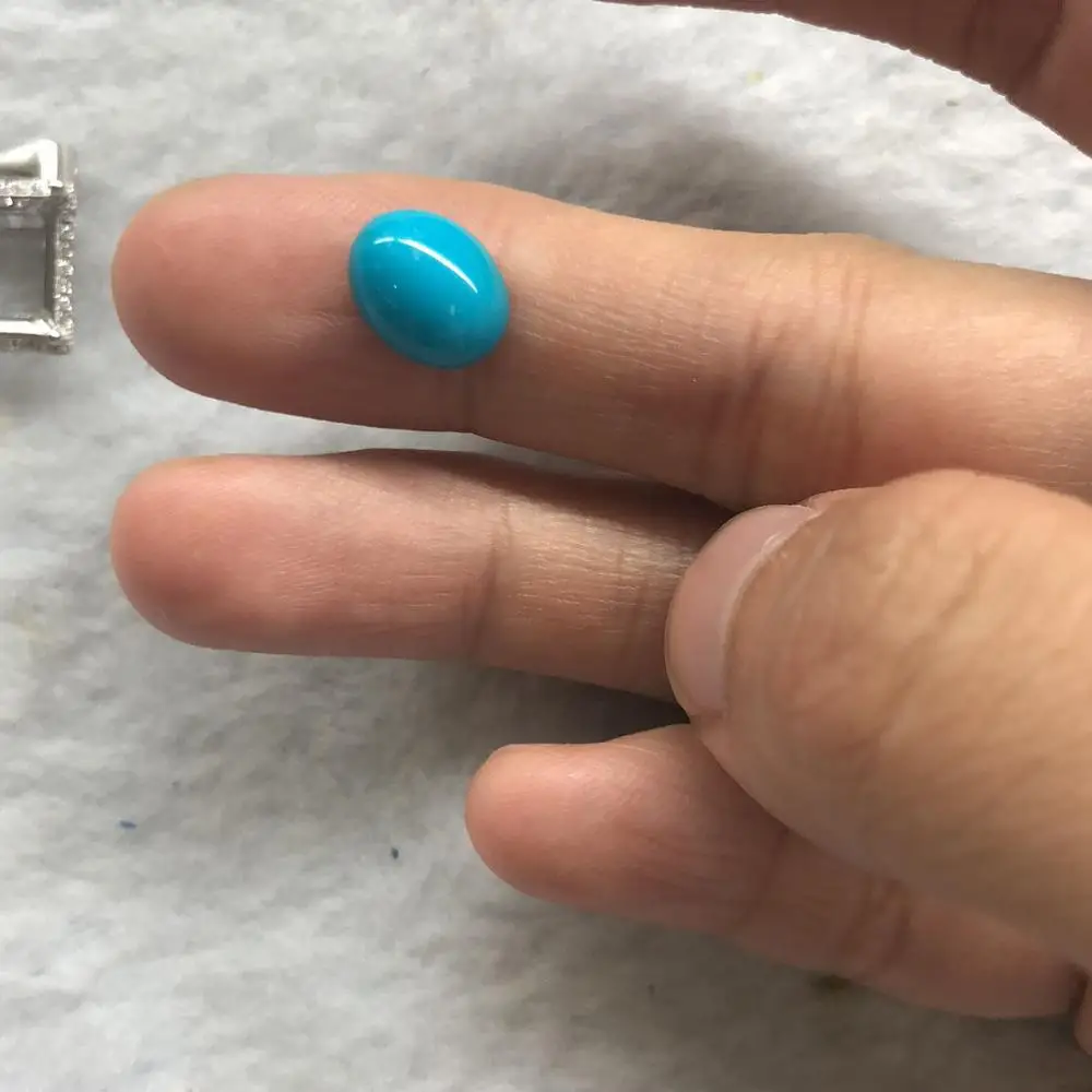 loose faceted gem cut stone round natural arizona turquoise