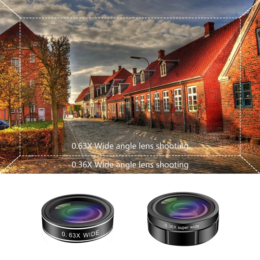 Лидер продаж Amazon 2021, комплект объективов для телефона 9 в 1, Объективы для смартфонов и мобильных камер