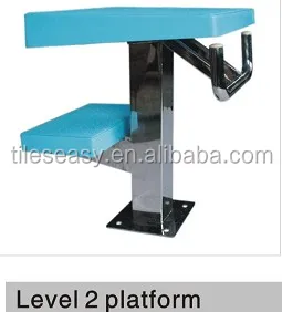 swimming pool platform, ladder accessory