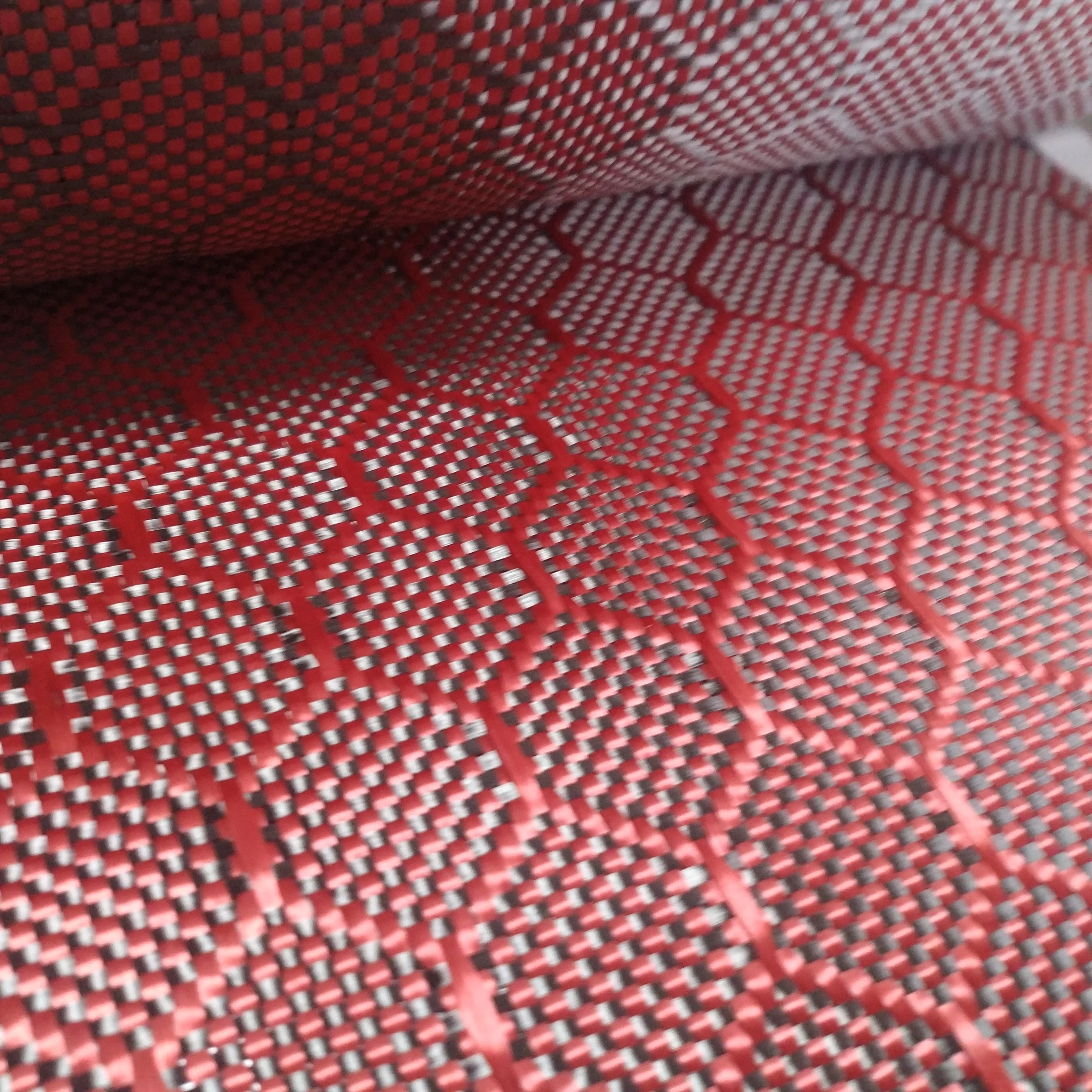 golden honeycomb Colored hybrid aramid carbon fiber fabric