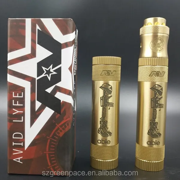 2018 Лидер продаж, трубка мод avid lyfe, стиль Dimple Gyre mech mod, красочная медь, латунь, оптовая продажа