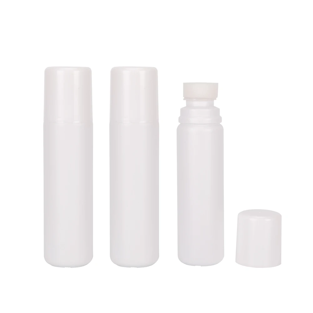 High Quality PZ777 Liquid Polish Shampoo PE Plastic Bottle Container Bottle Empty 60 75 ml Package Jar Fit Sponge Applicator Cap