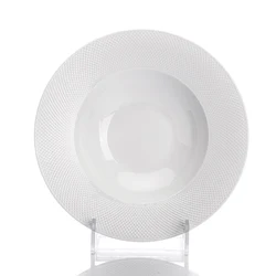 Hot Selling Hotel Porcelain Flying Soucer  Soup Plate