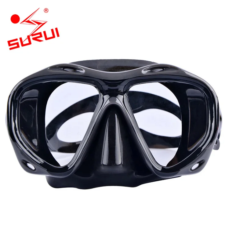 Silicone Tempered Glass Snorkel Custom Scuba Diving Mask for Adult