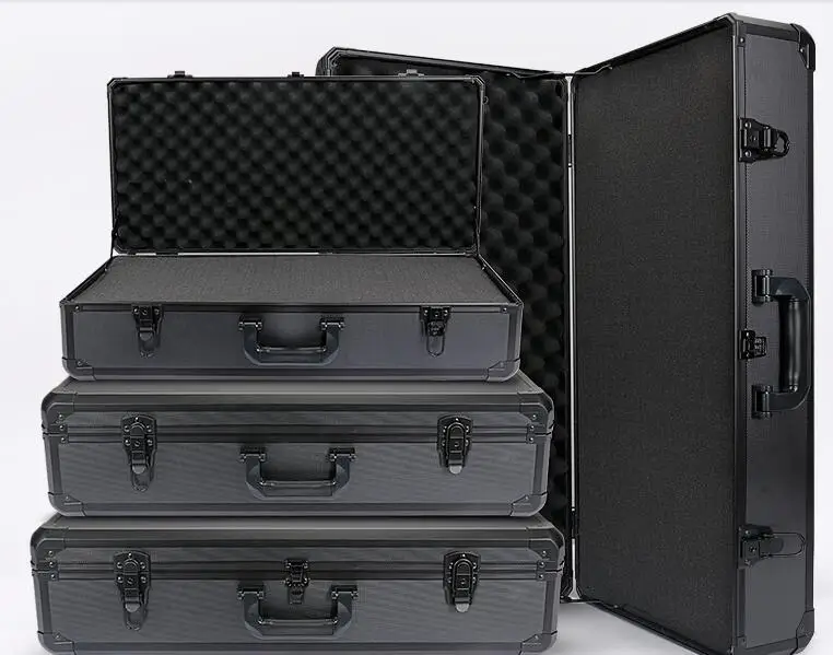 
Customized size and Multifunctional large, medium and small carrying aluminum tool case 