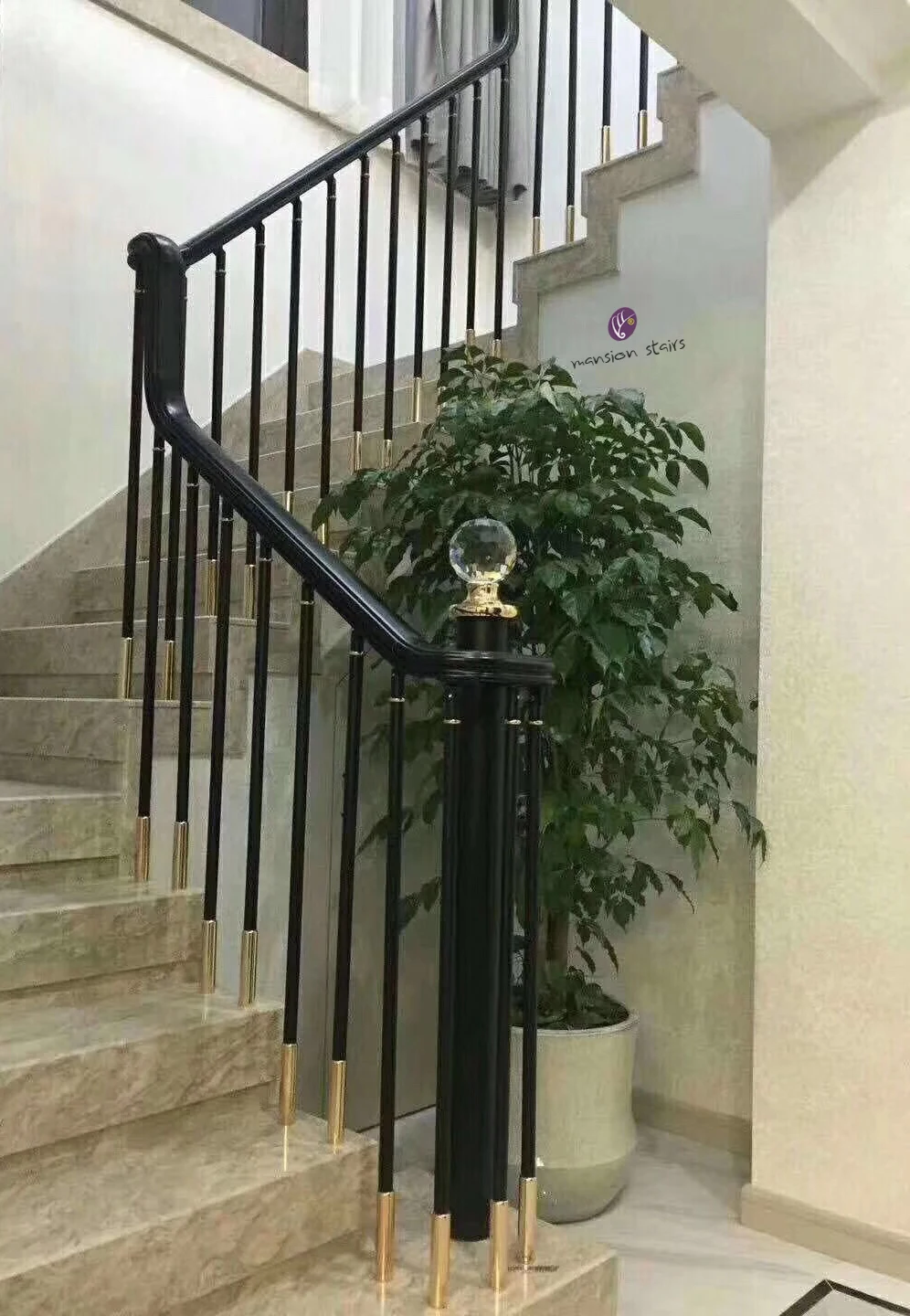 Antique Brass Balcony Stainless Steel Railing Design