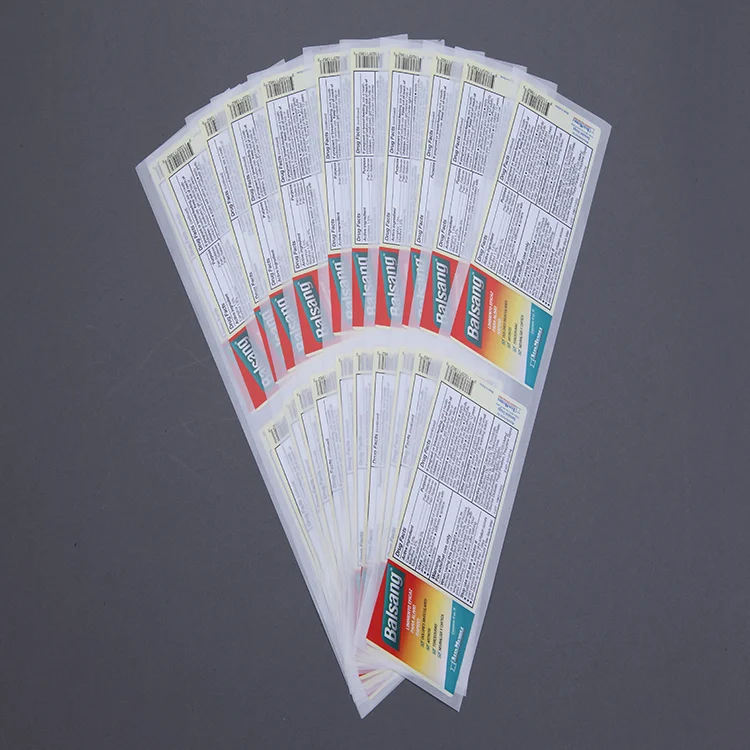 Best Selling  Custom waterproof PP  label printing Double sided sticker label Double Sided Printed for Gel bottle
