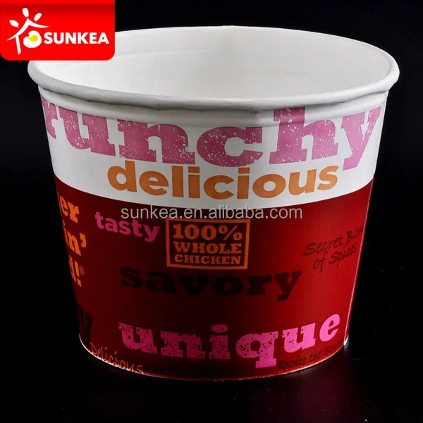 Sunkea factory price 170 oz High capacity fast food fried chicken bucket
