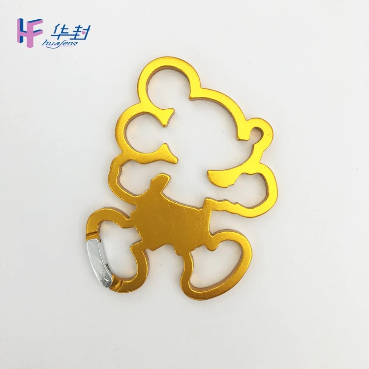 Bulk wholesale stainless steel small animal shaped carabiner