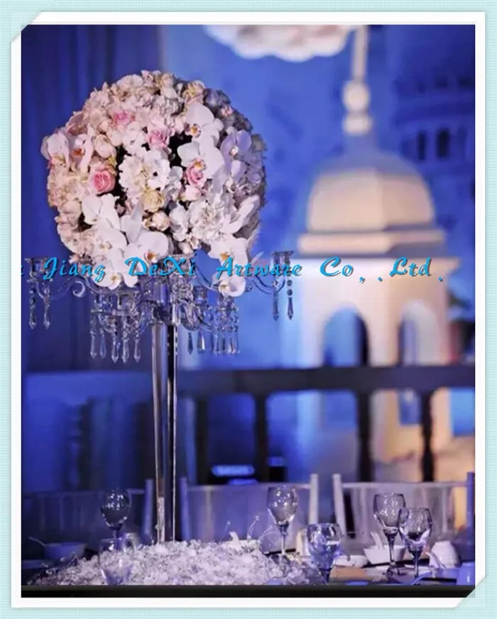 9arms crystal wedding table center pieces crystal candelabra