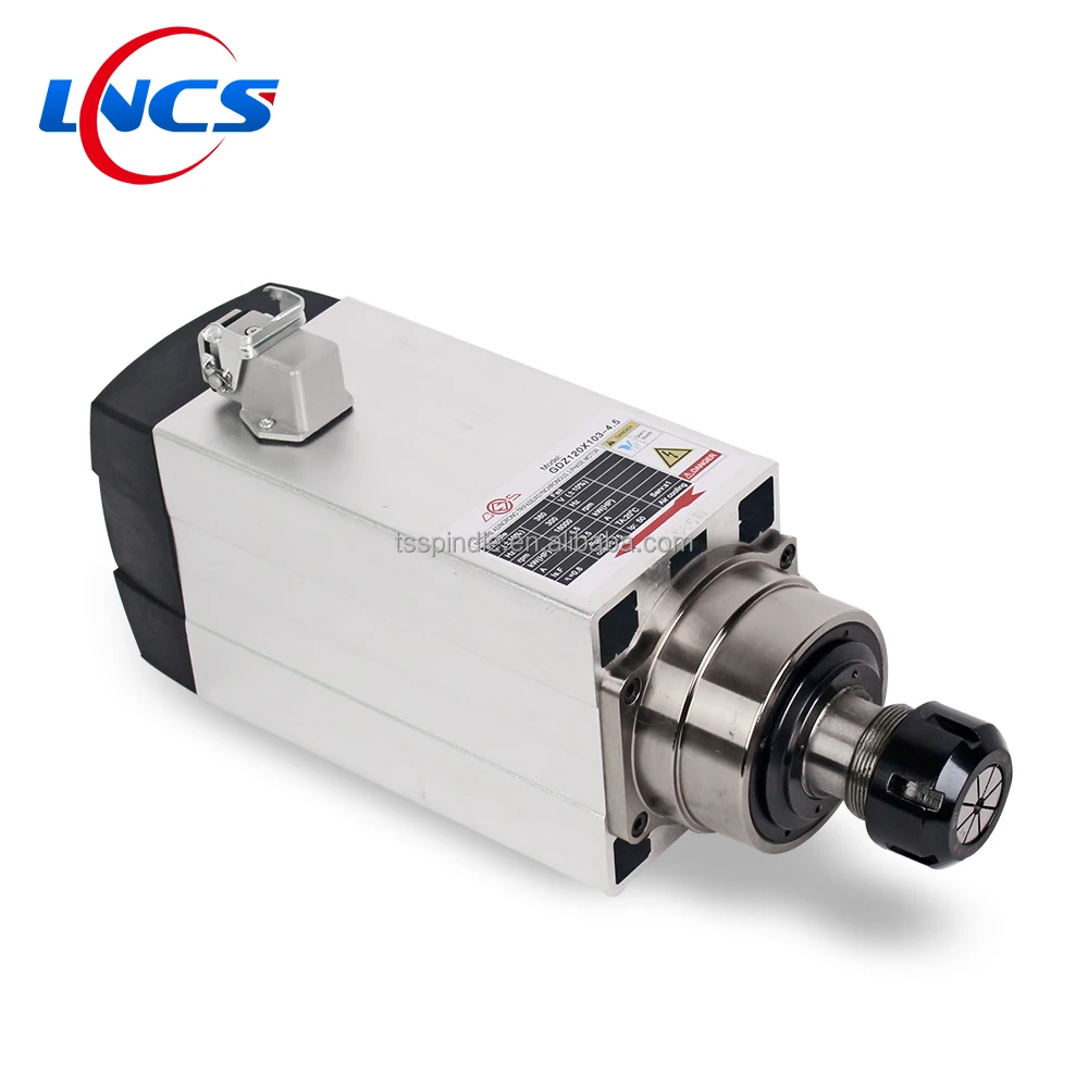 Air Cooled 4.5KW Electric Spindle Motor for metal cut 18000rpm