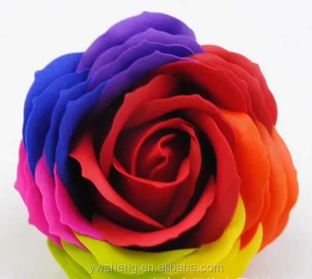 Wholesale Romantic Gift magic Rose big Soap Flower with multicolor