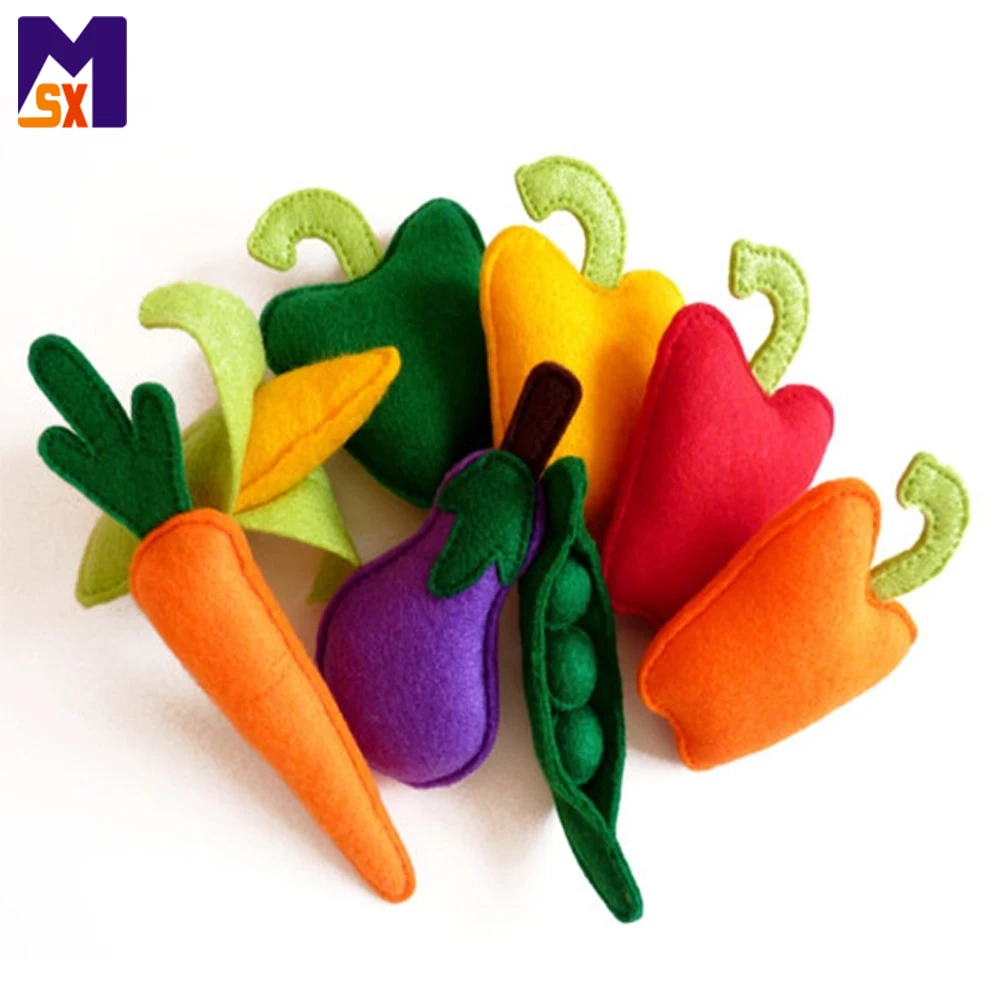 Custom felt stuffed toys fruit and vegetable toy