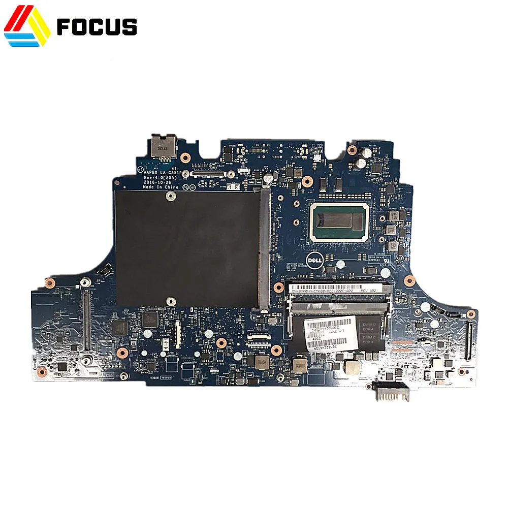 Подлинный новый ноутбук материнская плата E3-1575M v5 3,0 ГГц LA-C551P для Dell Precision 7710 VK0WN 0VK0WN