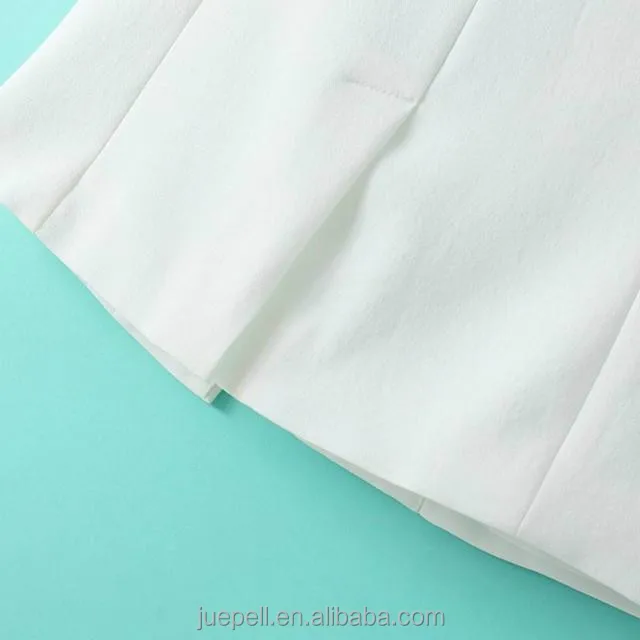 
OEM notched collar open front sleeveless women long blazer jacket / waistcoat 