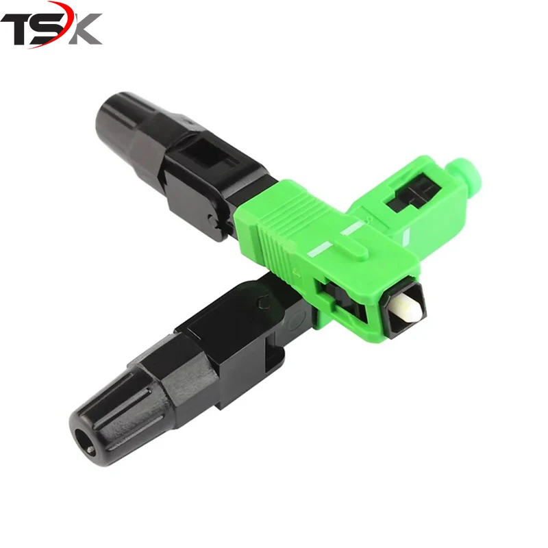 
China Manufacturer FTTH Field Quick Assembly Fiber Optic SC APC Fast Connector 