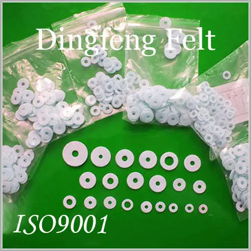Wool felt washers, felt ring seals, felt pads