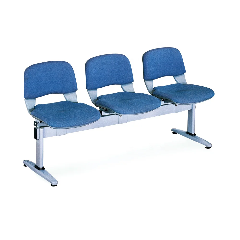 Дешевые стальные пластиковые железнодорожного вокзала 3 seater кресло для приемной