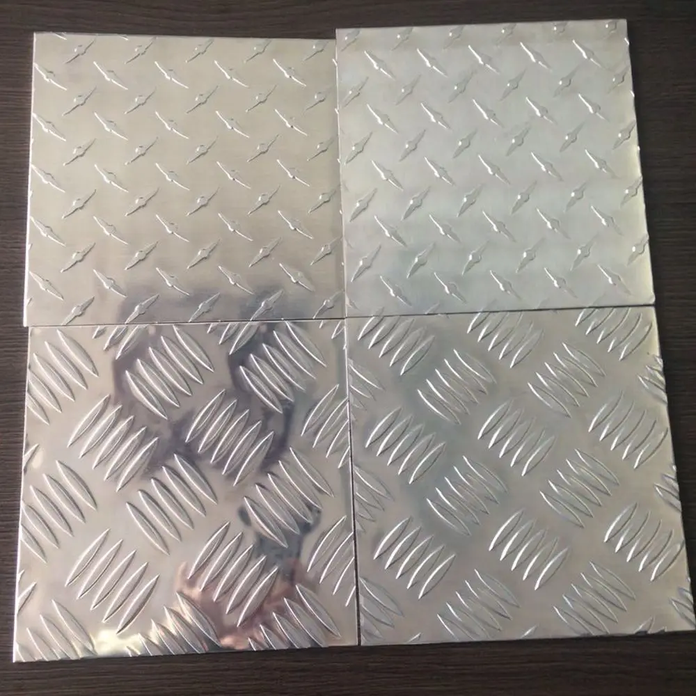Stock aluminium checker plate big 5 bars patterned material for walking floor trailer