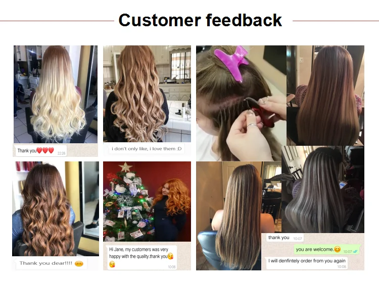 Double drawn virgin russian slavic human hair bulk