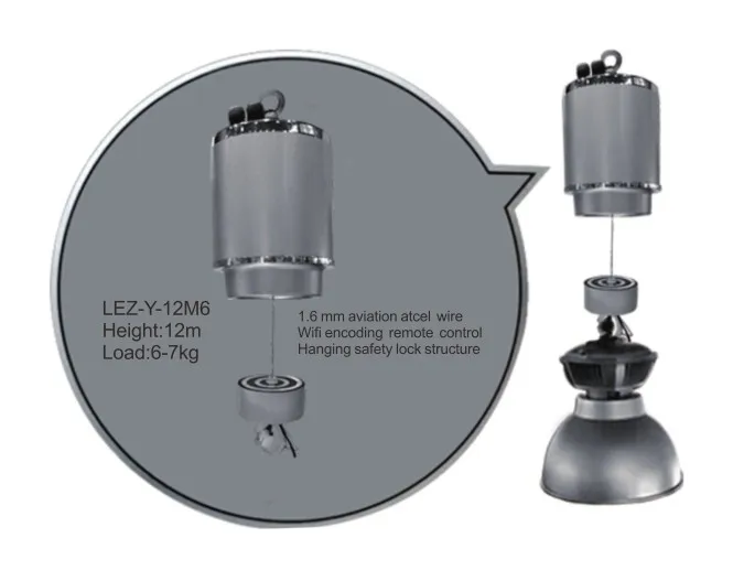 
Good load-bearing 100-240V led high bay lighting lifter 