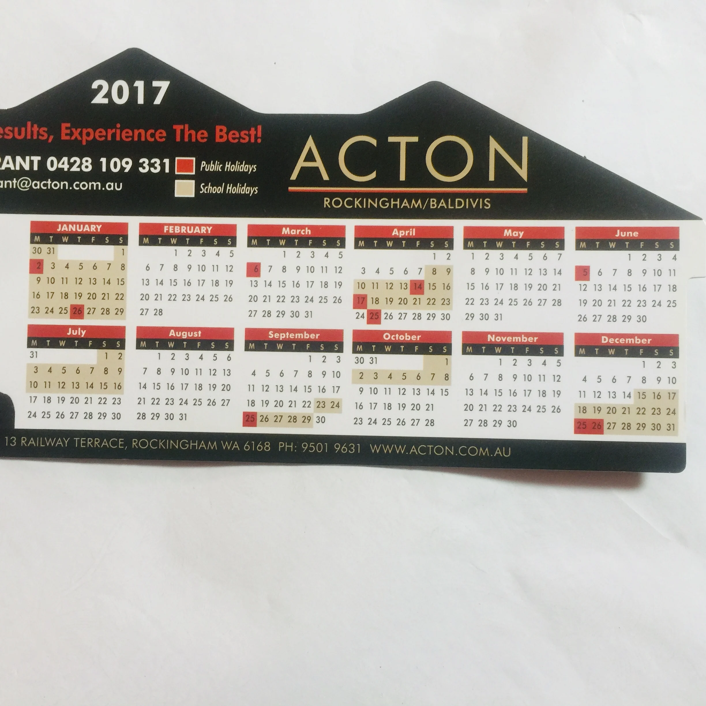 2024 новый пользовательский Рекламный Холодильник бумажный магнит календарь