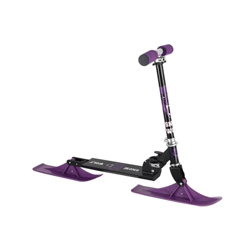 2 in 1 Skateboard wheels switch snow scooter adult Winter Snow Ski Sledge Toy Scooter