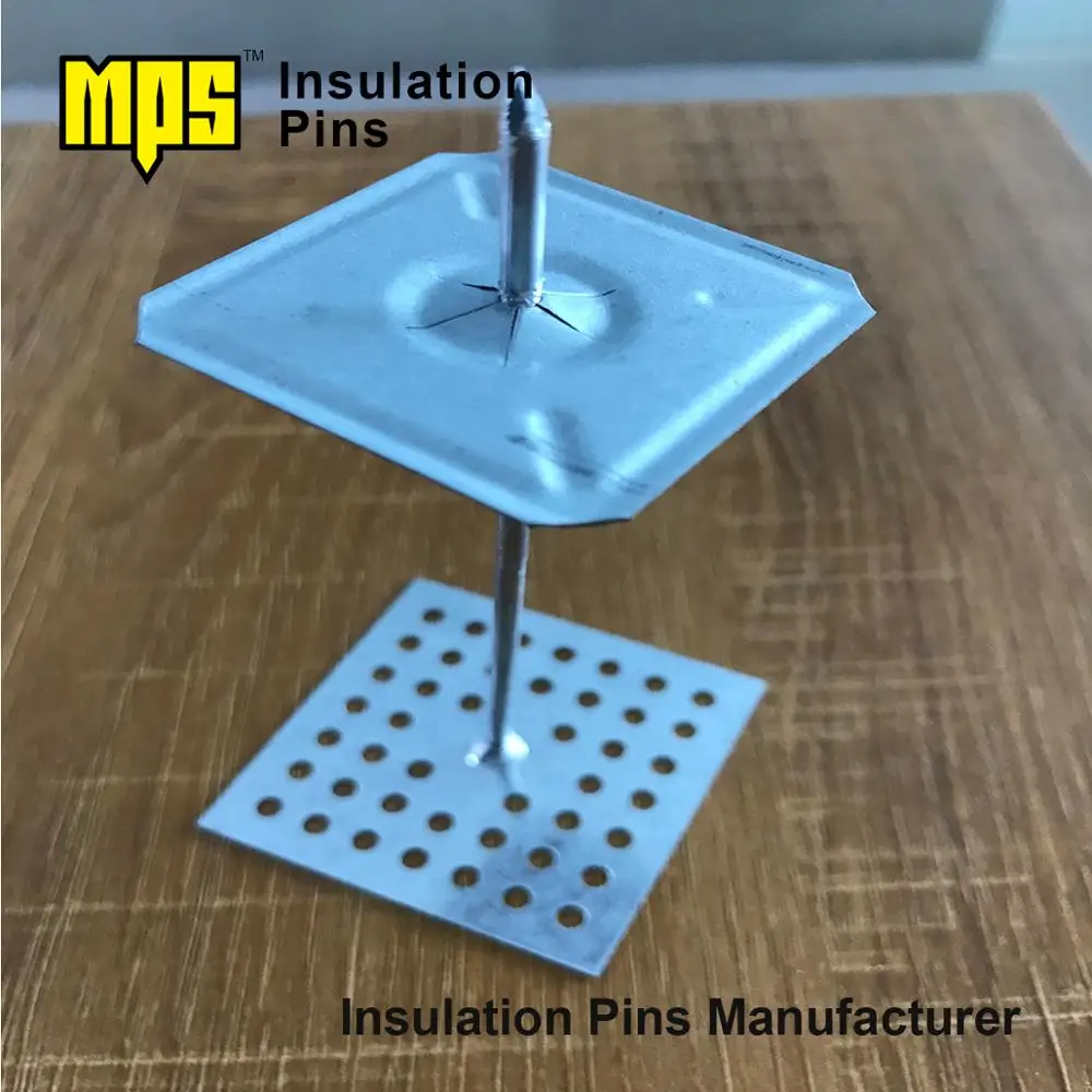 50mm Glasswool Fastener Aluminum Anti-corrosion Perforated Insulation Nails