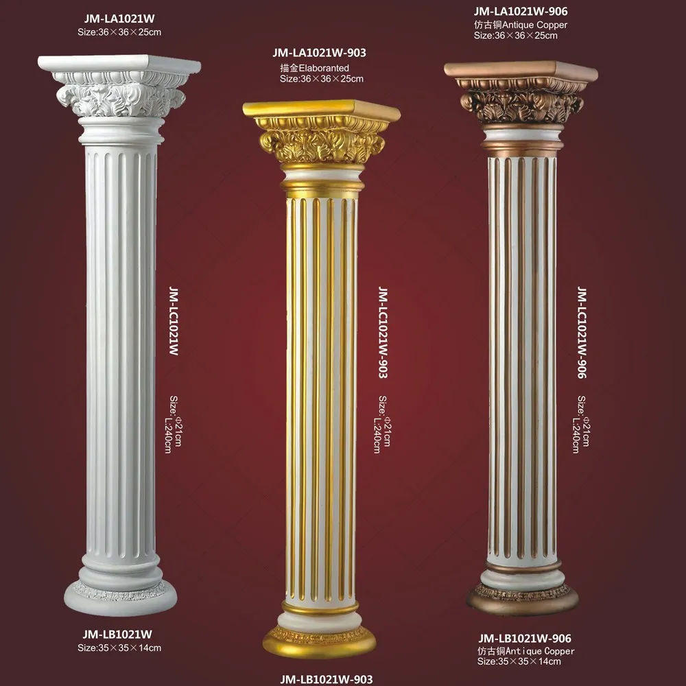 High Quality Good Price Beauty polyurethane decorative PU building design pillar