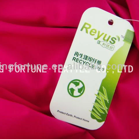 Полиэфирная ткань спандекс, переработанная трикотажная ткань от производителя