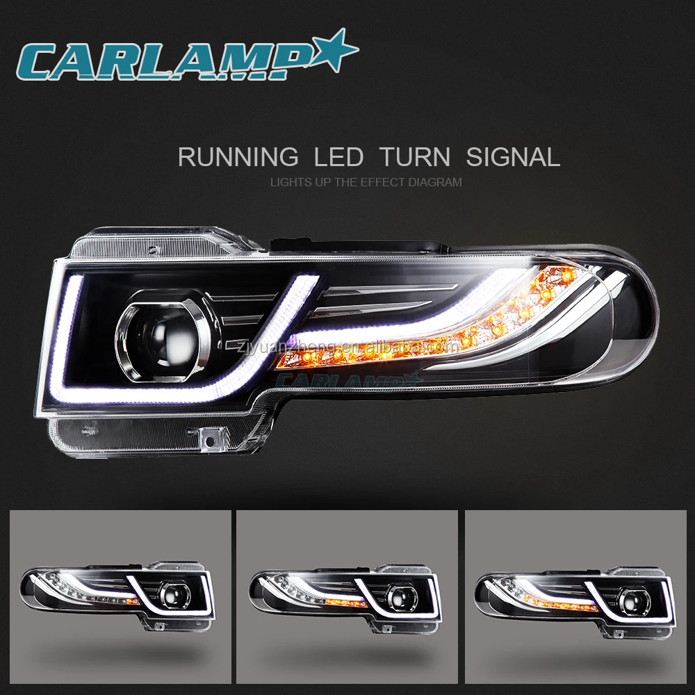 vland factory wholesale manufacture LED Headlights&Grilles For Land-Rover Style FJ Cruiser 2007-2014 Dual-Beam Projector
