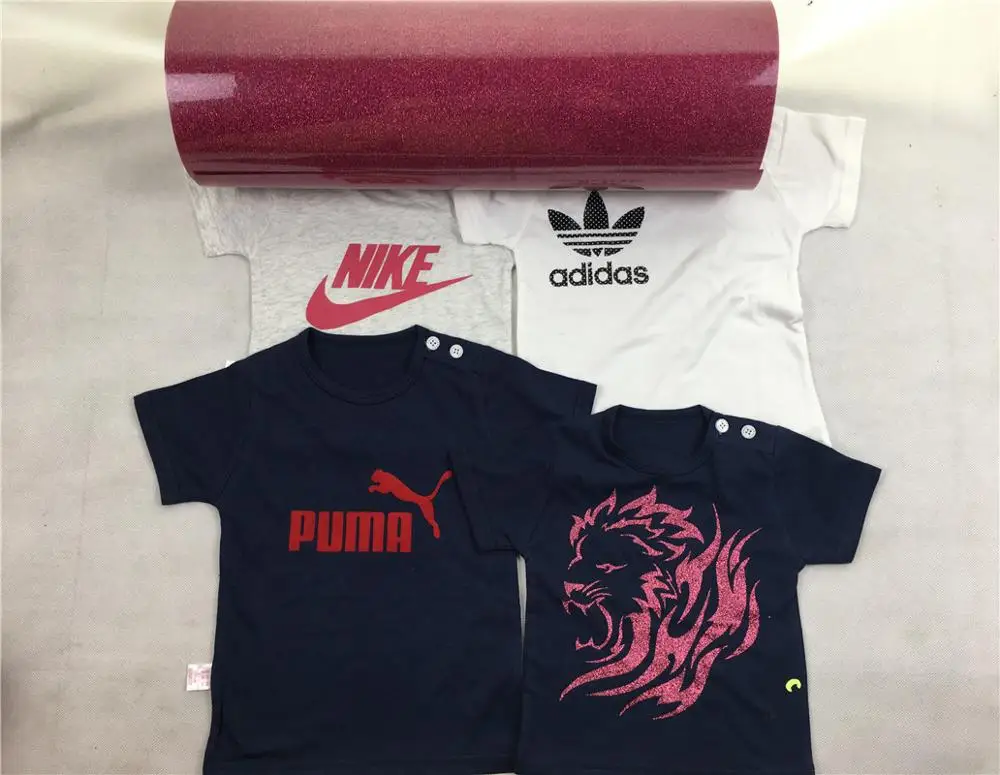 
Original Easy weed pink Glitter heat press vinyl film/ heat transfer vinyl for clothing 