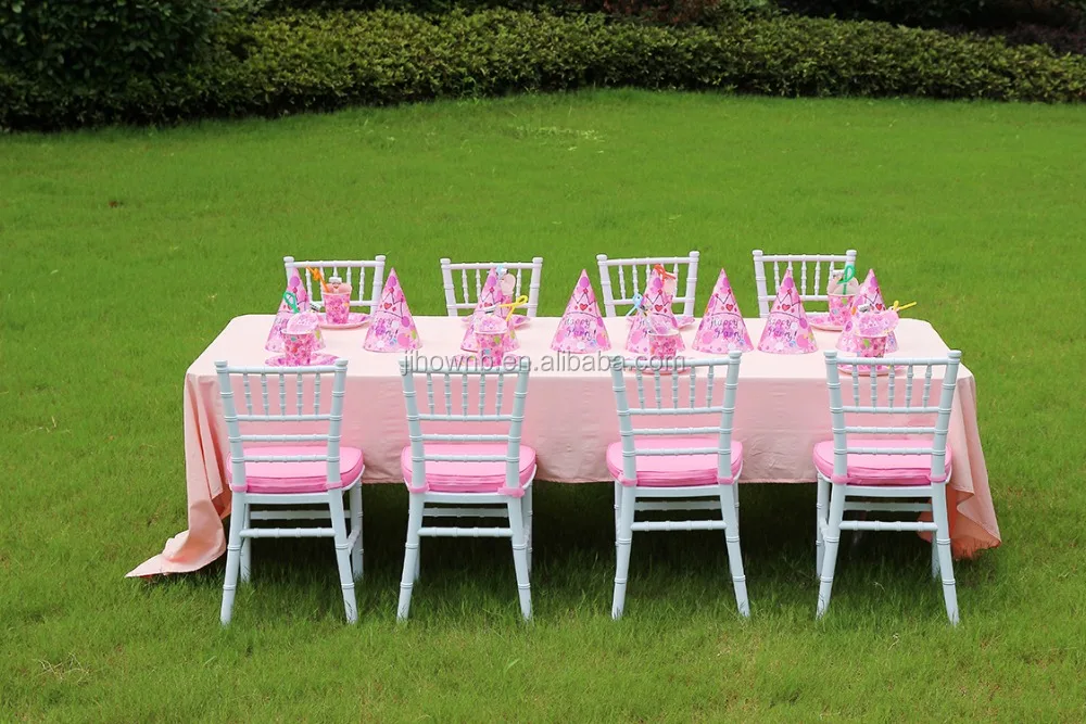 White kids tiffany chiavari chairs for children party
